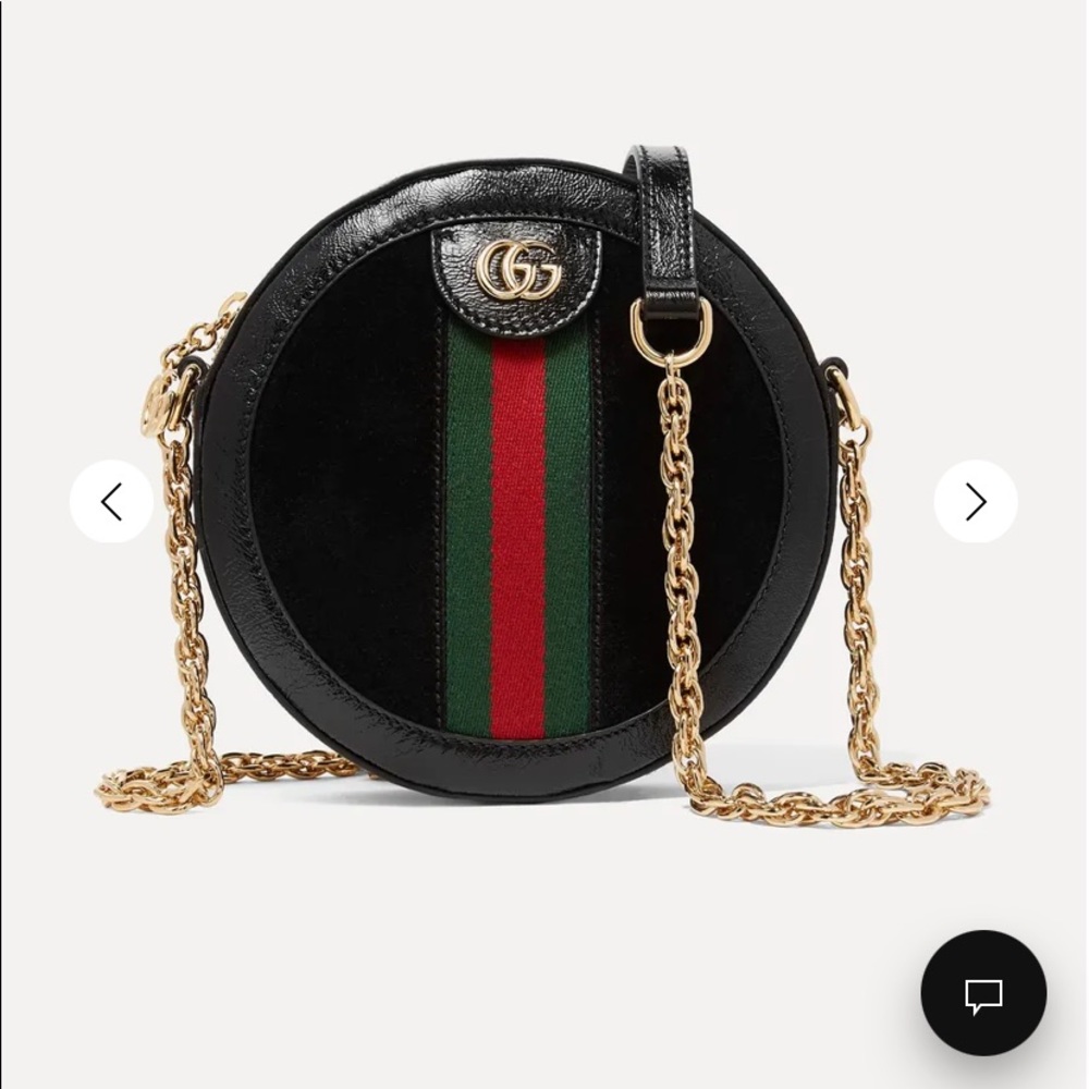 Gucci ophidia crossbody. Black suede. Never used!